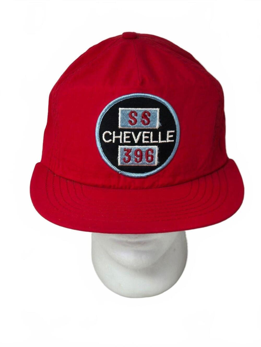 Vintage Chevy Chevelle SS 396 Hat Red Snapback Trucker Hat Made In USA NEW